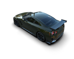 Realistic sport car isolated on background. 3d rendering - illustration png