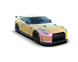 Realistic sport car isolated on background. 3d rendering - illustration png