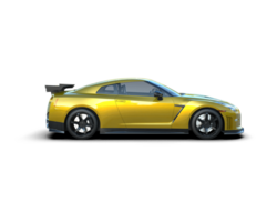 Realistic sport car isolated on background. 3d rendering - illustration png