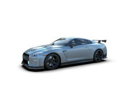 Realistic sport car isolated on background. 3d rendering - illustration png