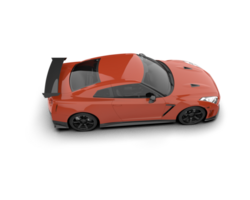 Realistic sport car isolated on background. 3d rendering - illustration png