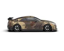 Realistic sport car isolated on background. 3d rendering - illustration png