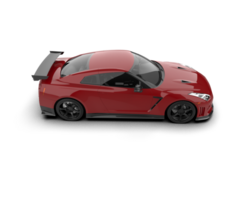 Realistic sport car isolated on background. 3d rendering - illustration png