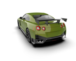 Realistic sport car isolated on background. 3d rendering - illustration png