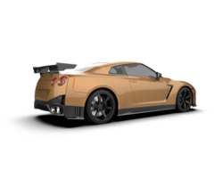 Realistic sport car isolated on background. 3d rendering - illustration png