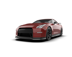 Realistic sport car isolated on background. 3d rendering - illustration png