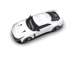 Realistic sport car isolated on background. 3d rendering - illustration png