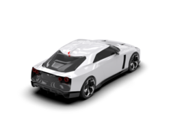 Realistic sport car isolated on background. 3d rendering - illustration png