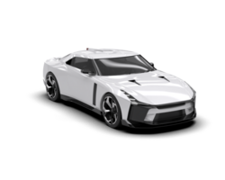 Realistic sport car isolated on background. 3d rendering - illustration png