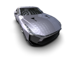 Realistic sport car isolated on background. 3d rendering - illustration png