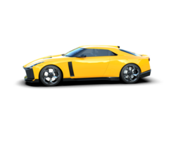 Realistic sport car isolated on background. 3d rendering - illustration png