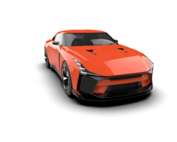 Realistic sport car isolated on background. 3d rendering - illustration png