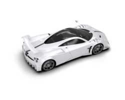 Realistic sport car isolated on background. 3d rendering - illustration png