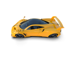 Realistic sport car isolated on background. 3d rendering - illustration png