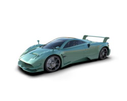 Realistic sport car isolated on background. 3d rendering - illustration png