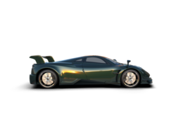 Realistic sport car isolated on background. 3d rendering - illustration png