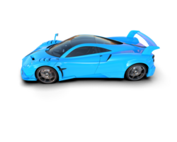 Realistic sport car isolated on background. 3d rendering - illustration png