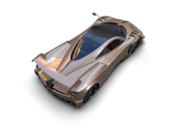 Realistic sport car isolated on background. 3d rendering - illustration png
