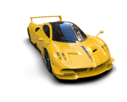 Realistic sport car isolated on background. 3d rendering - illustration png