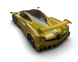 Realistic sport car isolated on background. 3d rendering - illustration png