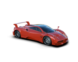 Realistic sport car isolated on background. 3d rendering - illustration png