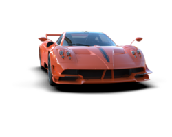 Realistic sport car isolated on background. 3d rendering - illustration png