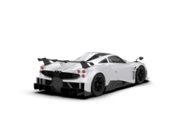 Realistic sport car isolated on background. 3d rendering - illustration png