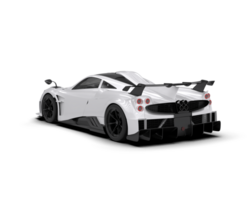 Realistic sport car isolated on background. 3d rendering - illustration png