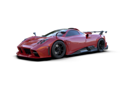 Realistic sport car isolated on background. 3d rendering - illustration png