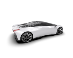 Realistic sport car isolated on background. 3d rendering - illustration png