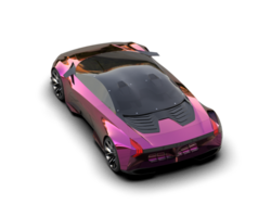 Realistic sport car isolated on background. 3d rendering - illustration png