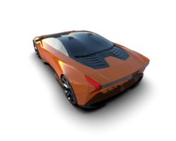 Realistic sport car isolated on background. 3d rendering - illustration png