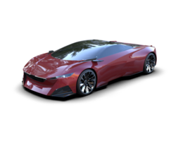 Realistic sport car isolated on background. 3d rendering - illustration png