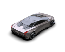 Realistic sport car isolated on background. 3d rendering - illustration png