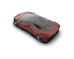 Realistic sport car isolated on background. 3d rendering - illustration png