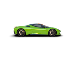 Realistic sport car isolated on background. 3d rendering - illustration png