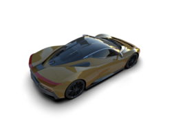 Realistic sport car isolated on background. 3d rendering - illustration png