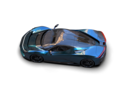 Realistic sport car isolated on background. 3d rendering - illustration png
