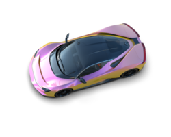 Realistic sport car isolated on background. 3d rendering - illustration png