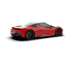 Realistic sport car isolated on background. 3d rendering - illustration png