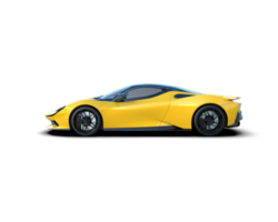 Realistic sport car isolated on background. 3d rendering - illustration png