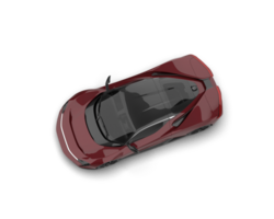 Realistic sport car isolated on background. 3d rendering - illustration png