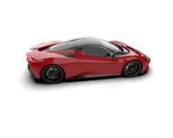 Realistic sport car isolated on background. 3d rendering - illustration png