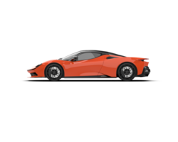 Realistic sport car isolated on background. 3d rendering - illustration png