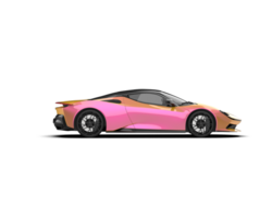 Realistic sport car isolated on background. 3d rendering - illustration png
