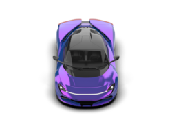 Realistic sport car isolated on background. 3d rendering - illustration png