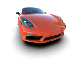 Realistic sport car isolated on background. 3d rendering - illustration png