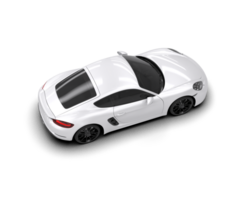 Realistic sport car isolated on background. 3d rendering - illustration png