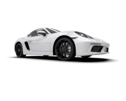 Realistic sport car isolated on background. 3d rendering - illustration png