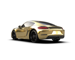 Realistic sport car isolated on background. 3d rendering - illustration png